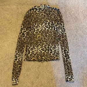 Cheetah see through long sleeve
